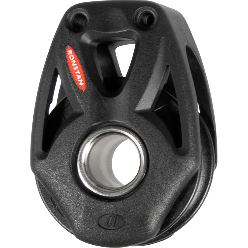 Ronstan Series 40 Orbit Single Rotating Snatch Block w/Becket & Lashing Option — marine blocks