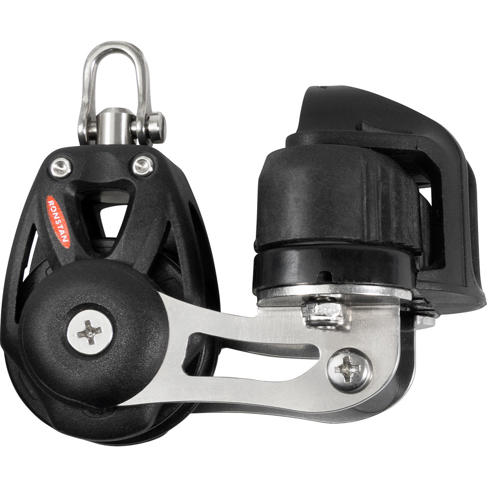 Ronstan Series 40 Orbit Single BB Block w/Cleat & Swivel — marine blocks