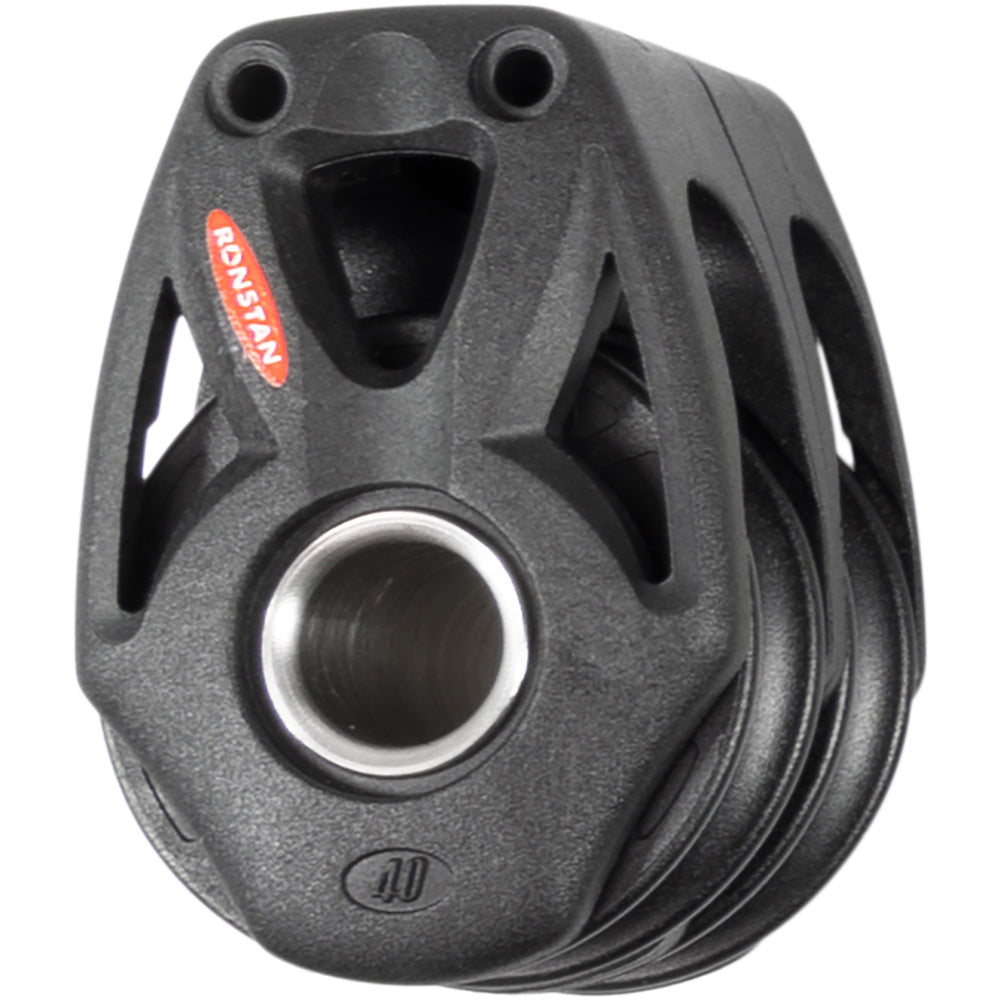 Ronstan Series 40 Orbit BB Double Block w/Becket & Lashing Option — marine blocks