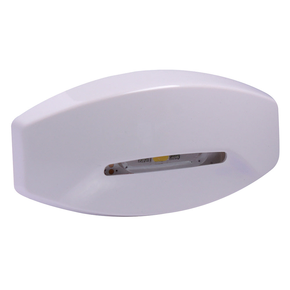 Lumitec Fiji Courtesy Light - White Housing - Indirect RGBW Lights - 4-Pack — marine interior / courtesy light