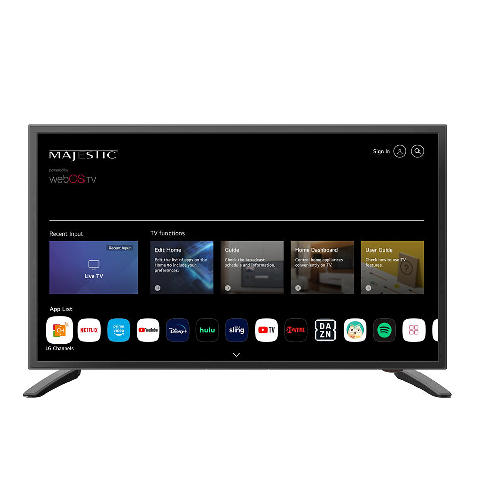 Majestic Global USA Majestic 19" 12V Smart LED TV WebOS, Mirror Cast & Bluetooth - North America Only — marine televisions