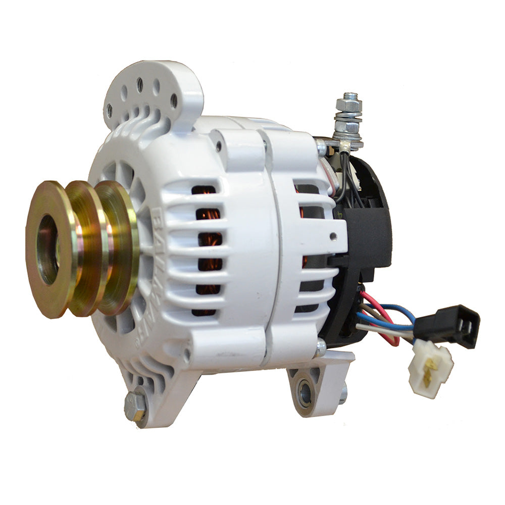 Balmar Alternator 120 AMP 12V 3.15" Dual Foot Saddle Dual Pulley w/Isolated Ground — marine alternators