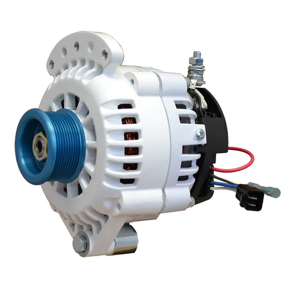 Balmar Alternator 100 AMP 12V 1-2" Single Foot Spindle Mount J10 Pulley w/Isolated Ground — marine alternators