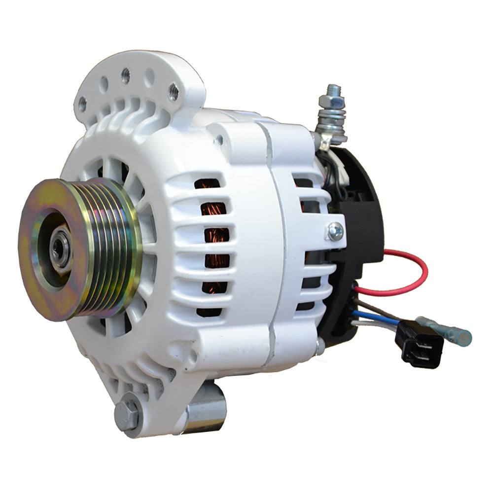 Balmar Alternator 100 AMP 12V 1-2" Single Foot Spindle Mount K6 Pulley w/Isolated Ground — marine alternators