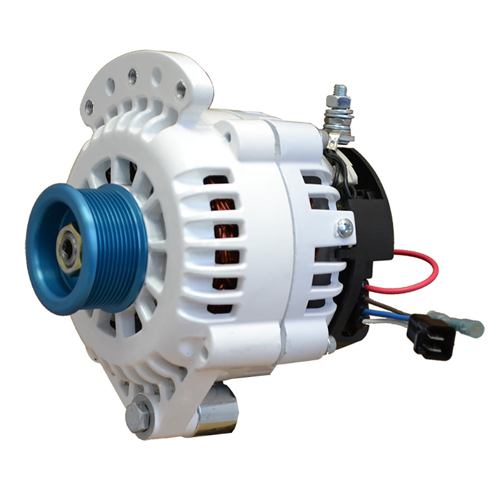 Balmar Alternator 120 AMP 12V 1-2" Single Foot Spindle Mount J10 Pulley w/Isolated Ground — marine alternators