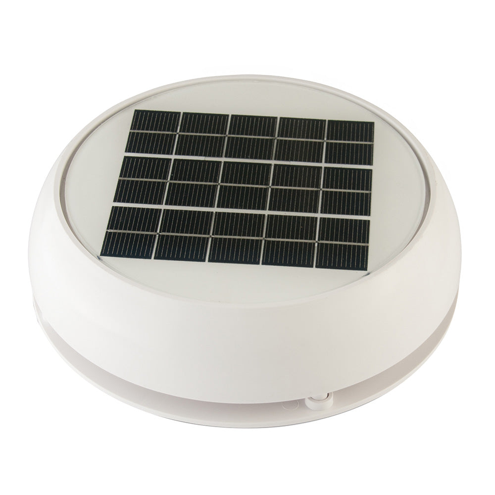 Marinco Day/Night Solar Vent 4" - White — marine vents