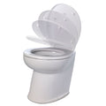Jabsco Deluxe Flush 17" Angled Back 12V Freshwater Electric Marine Toilet w/Solenoid Valve & Soft Close Lid — marine marine sanitation