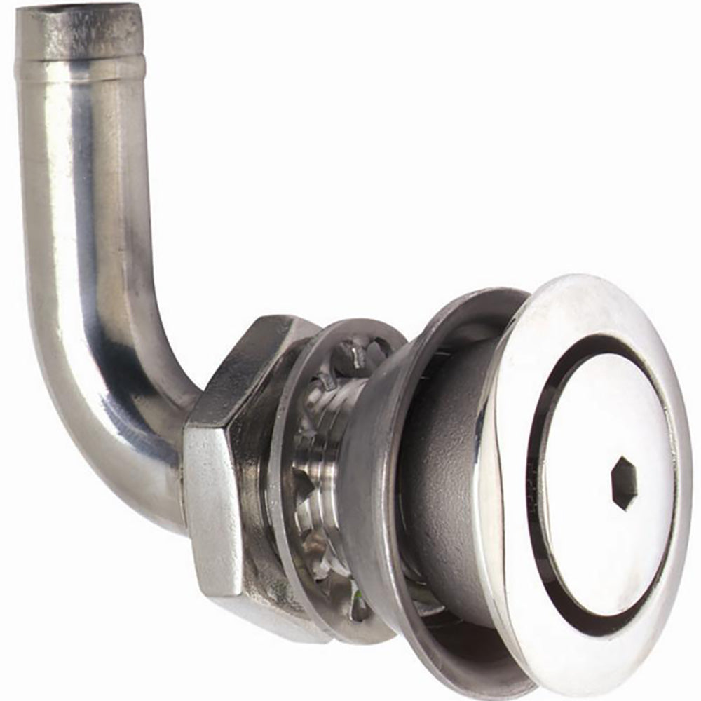 Attwood Marine Attwood 316 Stainless Steel Alloy Flush Mount Fuel Vent - 90° Vent — marine vents