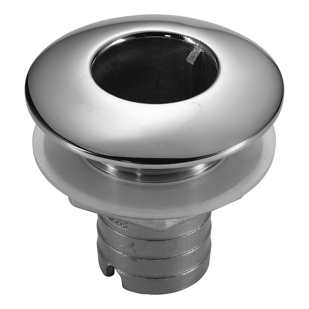 Attwood Marine Attwood Stainless Steel Thru-Hull Short Straight Barbed - 1-1/4" Inner Diameter — marine thru-hull fittings