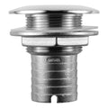 Attwood Marine Attwood Stainless Steel Thru-Hull Short Straight Barbed - 1-1/2" Inner Diameter — marine thru-hull fittings