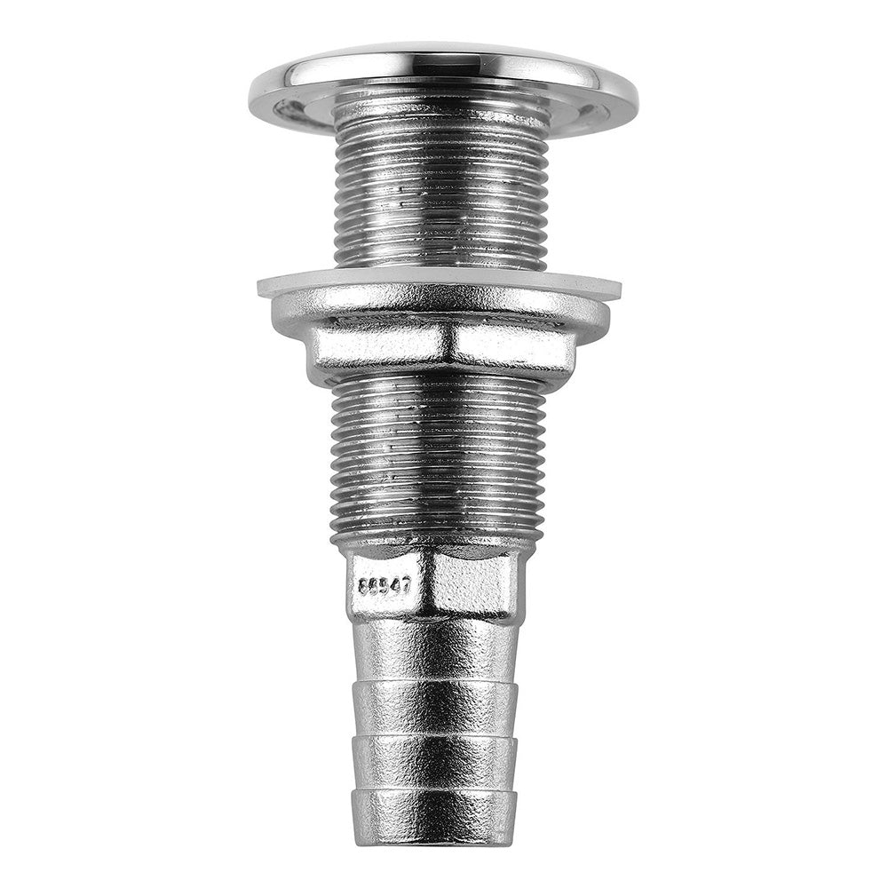Attwood Marine Attwood Stainless Steel Thru-Hull Standard Straight Barbed - 3/4" Inner Diameter — marine thru-hull fittings