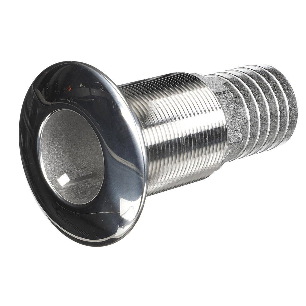 Attwood Marine Attwood Stainless Steel Thru-Hull Standard Straight Barbed - 1-1/2" Inner Diameter — marine thru-hull fittings