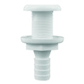 Attwood Marine Attwood White Plastic Thru-Hull Fitting - 5/8" Inner Diameter — marine thru-hull fittings