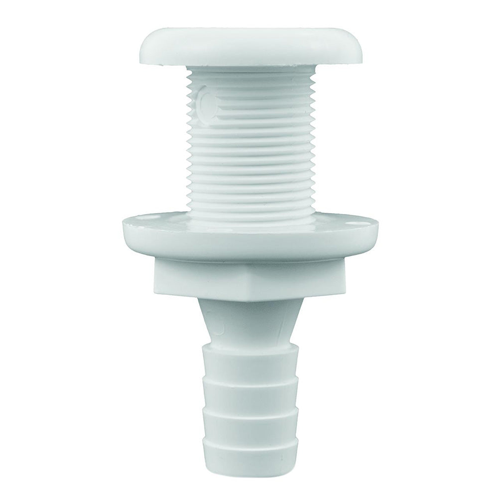 Attwood Marine Attwood White Plastic Thru-Hull Fitting - 5/8" Inner Diameter — marine thru-hull fittings