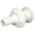 Attwood Marine Attwood White Plastic Thru-Hull Fitting - 3/4" Inner Diameter — marine thru-hull fittings