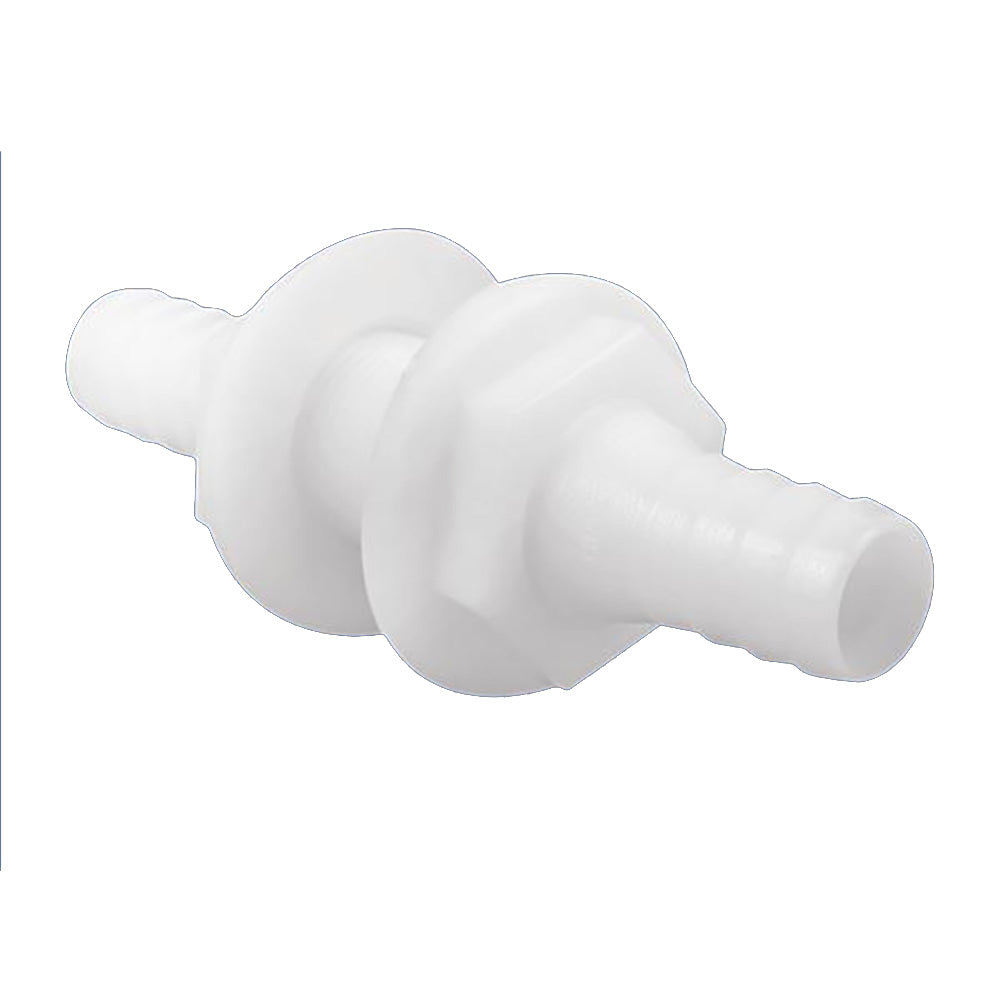 Attwood Marine Attwood White Plastic Double Ended Connector - 3/4" Inner Diameter — marine thru-hull fittings