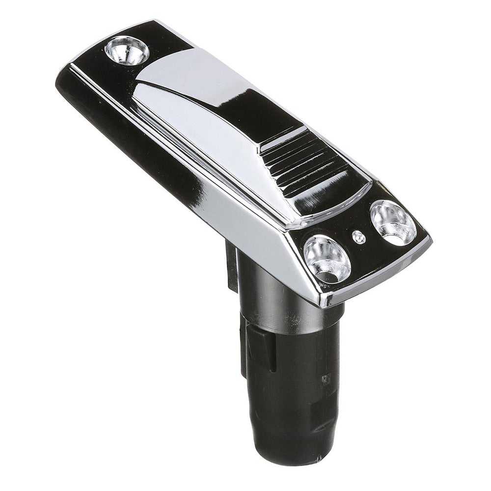 Attwood Marine Attwood Rectangle 2-Pin Base f/Angled Pole - Zamak — marine accessories