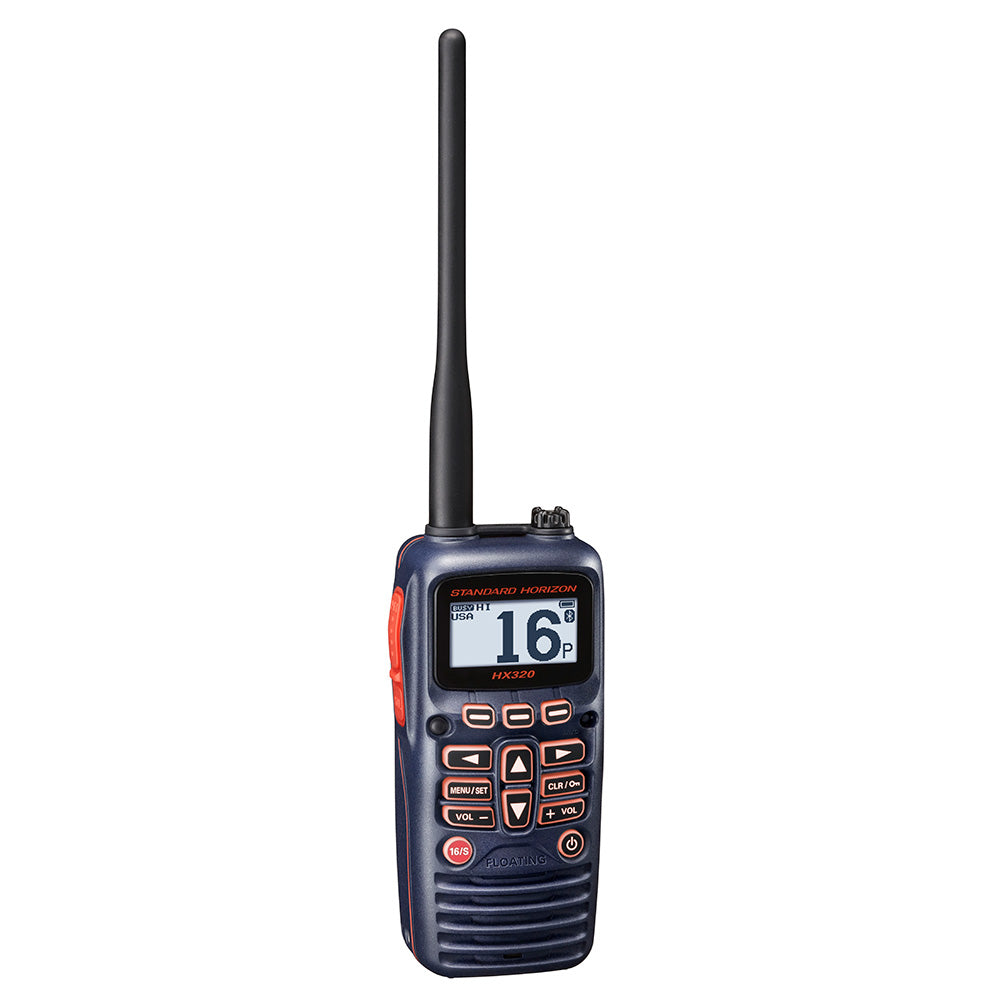 Standard Horizon HX320 Handheld VHF 6W, Bluetooth, USB Charge — marine vhf - handheld