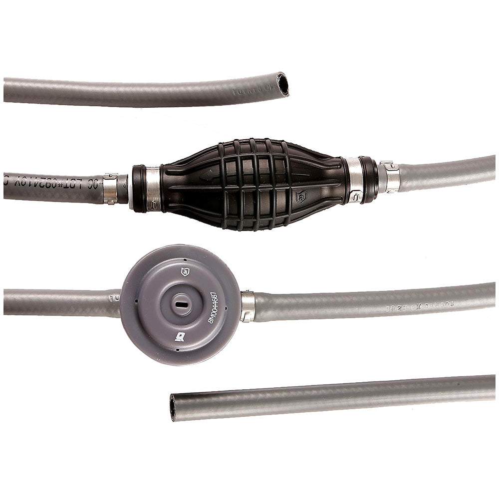 Attwood Marine Attwood Universal Fuel Line Kit - 3/8" Dia. x 6' Length w/Fuel Demand Valve — marine fuel hose & fittings