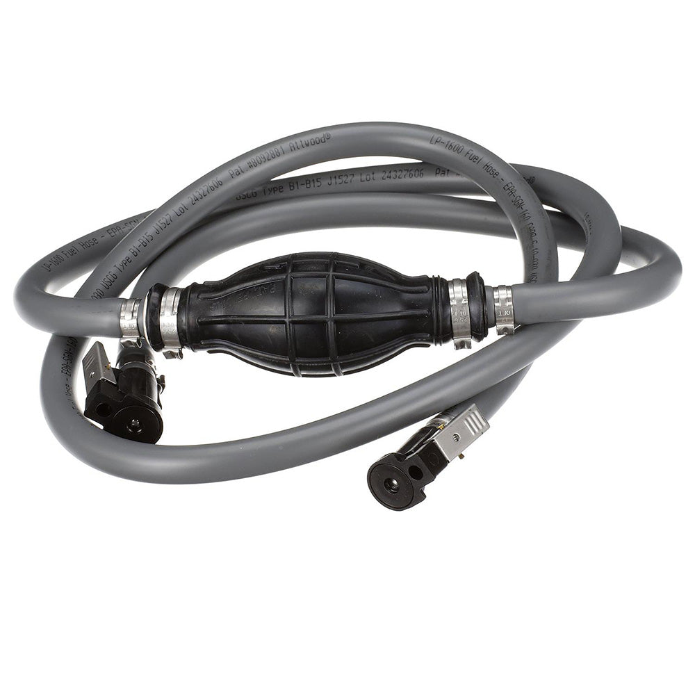 Attwood Marine Attwood Johnson/Evinrude Fuel Line Kit - 3/8" Diameter x 6' Length (No Tank Fitting) — marine fuel hose & fittings