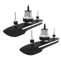 Raymarine RVM-412 Stainless Steel Thru-Hull Pair, 12 Degree Deadrise & 10M Cable — marine transducers