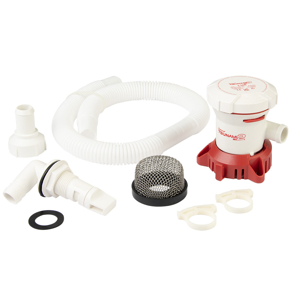 Attwood Marine Attwood Tsunami MK2 T500 Manual Bilge Pump w/Installation Kit - 500 GPH & 12V — marine bilge pumps