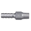 Attwood Marine Universal Aluminum Fuel Hose Fitting - 1/4" NPT x 3/8" Barb - (Anti-Siphon Valve) — marine fuel hose & fittings