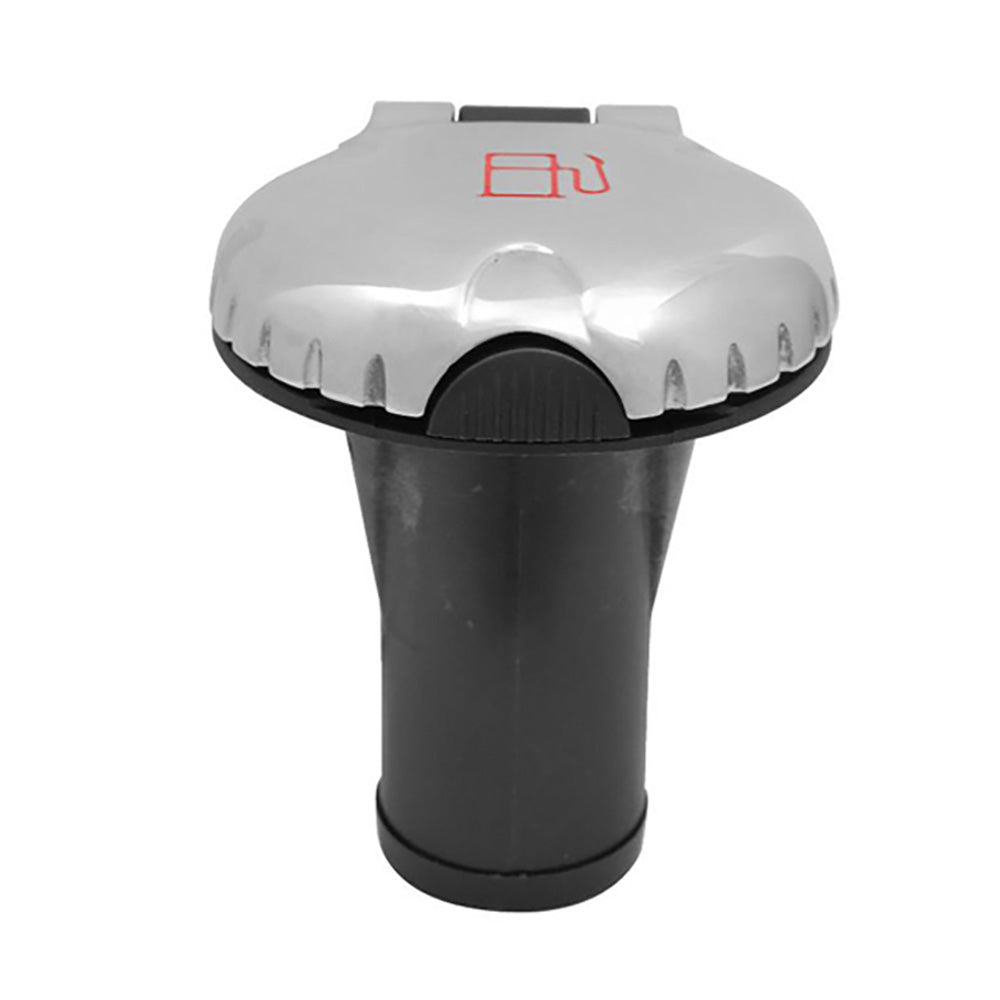 Attwood Marine Attwood Deck Fill f/Carbon Canister System - Straight Body & Scalloped Chrome Cap — marine deck fills