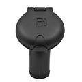Attwood Marine Attwood Deck Fill f/Carbon Canister System - Angled Body & Scalloped Black Plastic Cap — marine deck fills