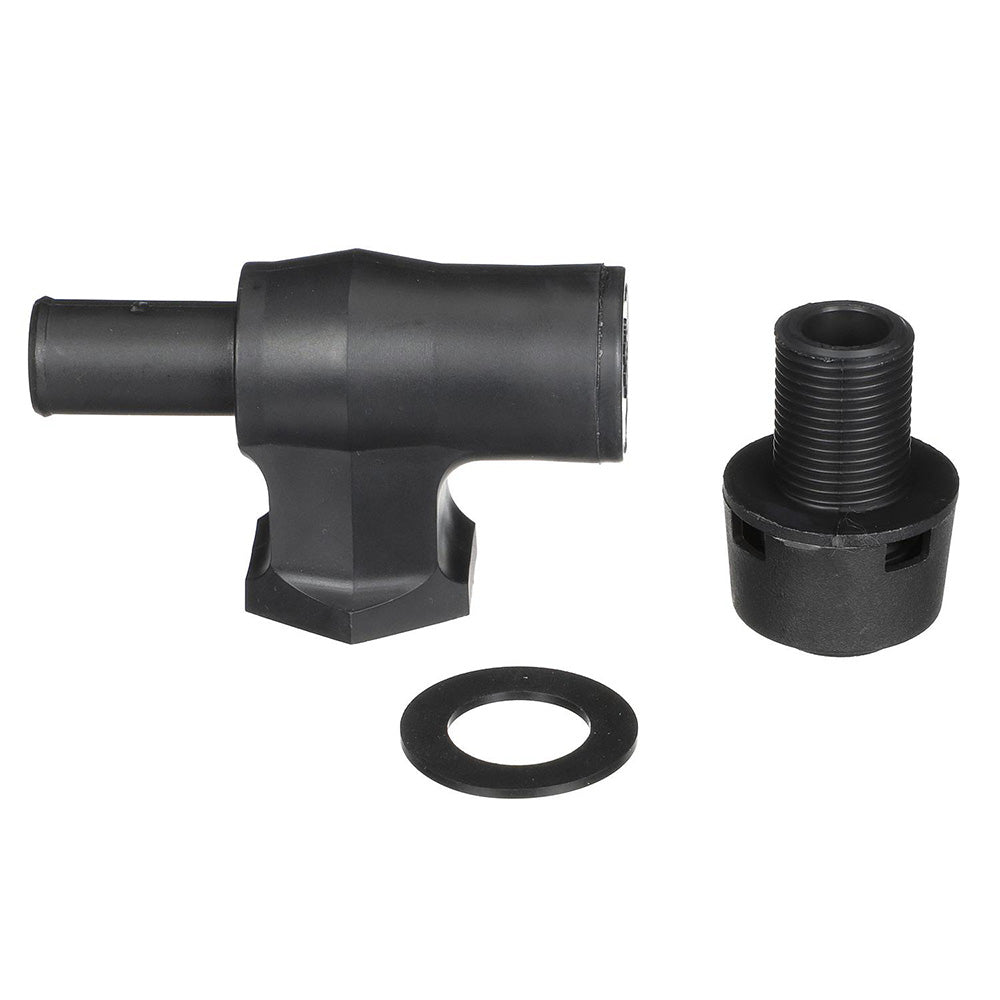 Attwood Marine Attwood 90° P-Trap Fuel Tank Vent - Black w/Black Vent Head — marine vents