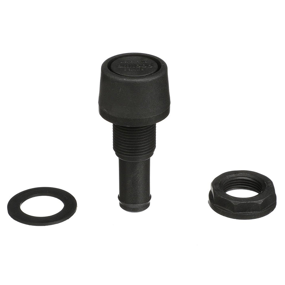 Attwood Marine Attwood Straight Fuel Vent - Black Polypropylene — marine vents
