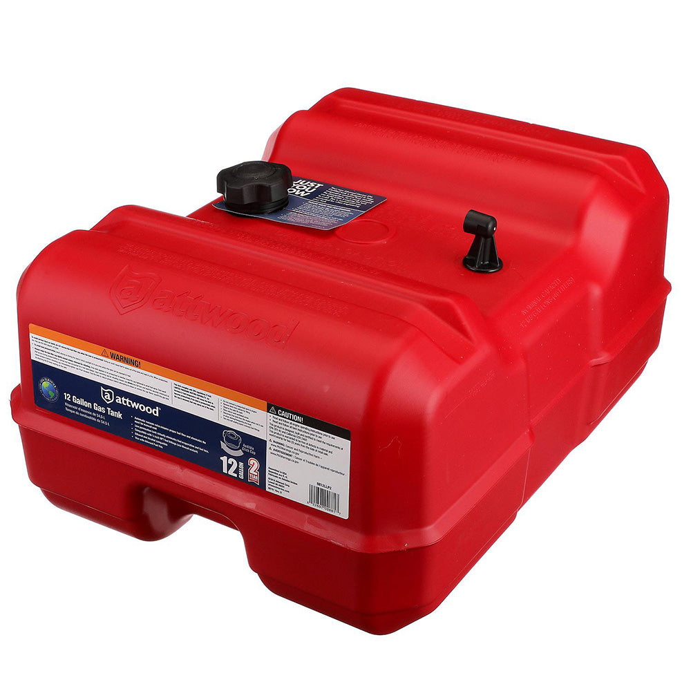 Attwood Marine Attwood Portable Low Profile Fuel Tank - 12 Gallon w/o Gauge — marine fuel tanks