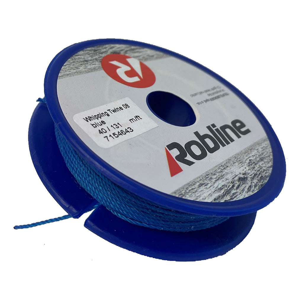 Robline Waxed Whipping Twine - 0.8mm x 40M - Blue — marine rope