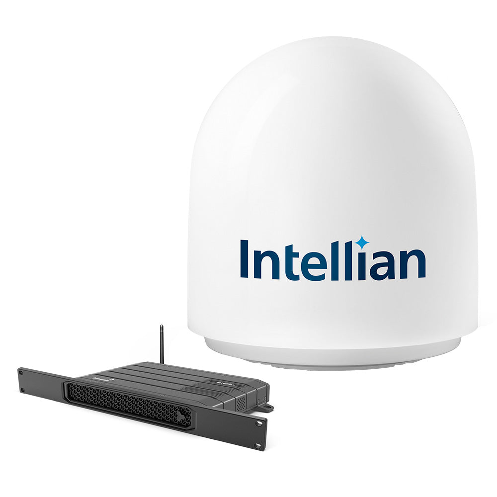 Intellian FB500 Inmarsat Fleet Broadband Maritime Terminal w/19" Rack Mount BDU — marine satellite receivers