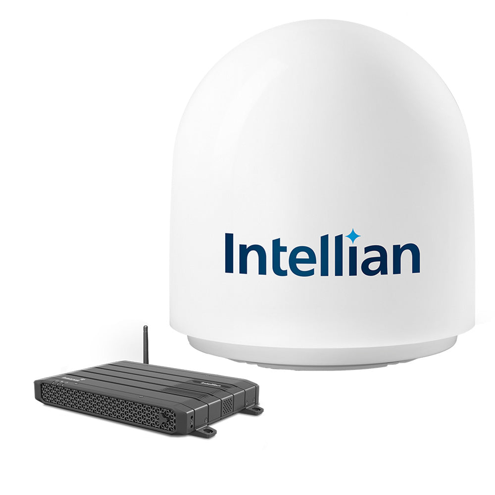 Intellian FB500 Inmarsat Fleet Broadband Maritime Terminal w/Stand-Alone BDU — marine satellite receivers