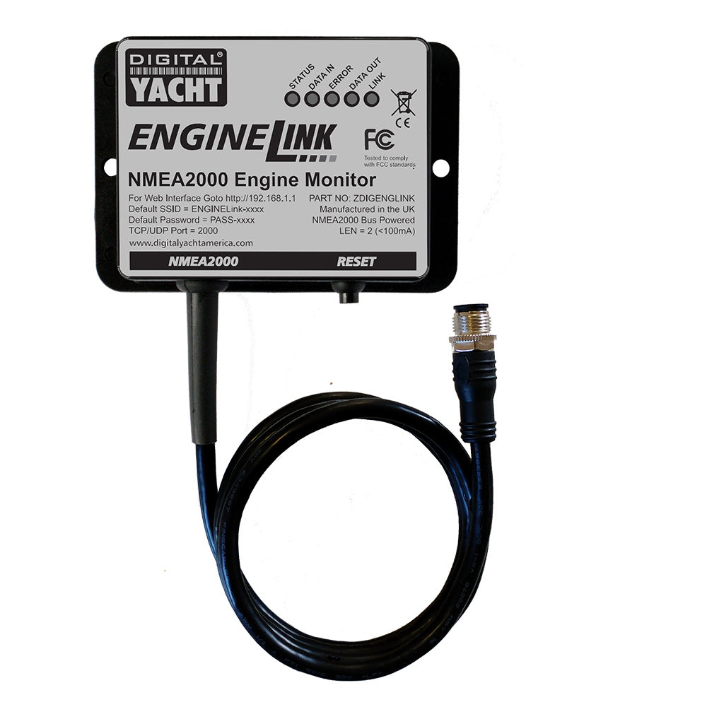 Digital Yacht Engine Link NMEA 2000 Engine Monitor — marine engine controls