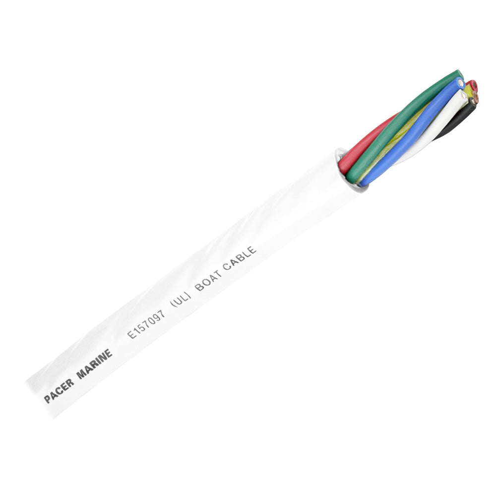 Pacer Round 6 Conductor Cable - 100' - 14/6 AWG - Black, Brown, Red, Green, Blue & White — marine wire