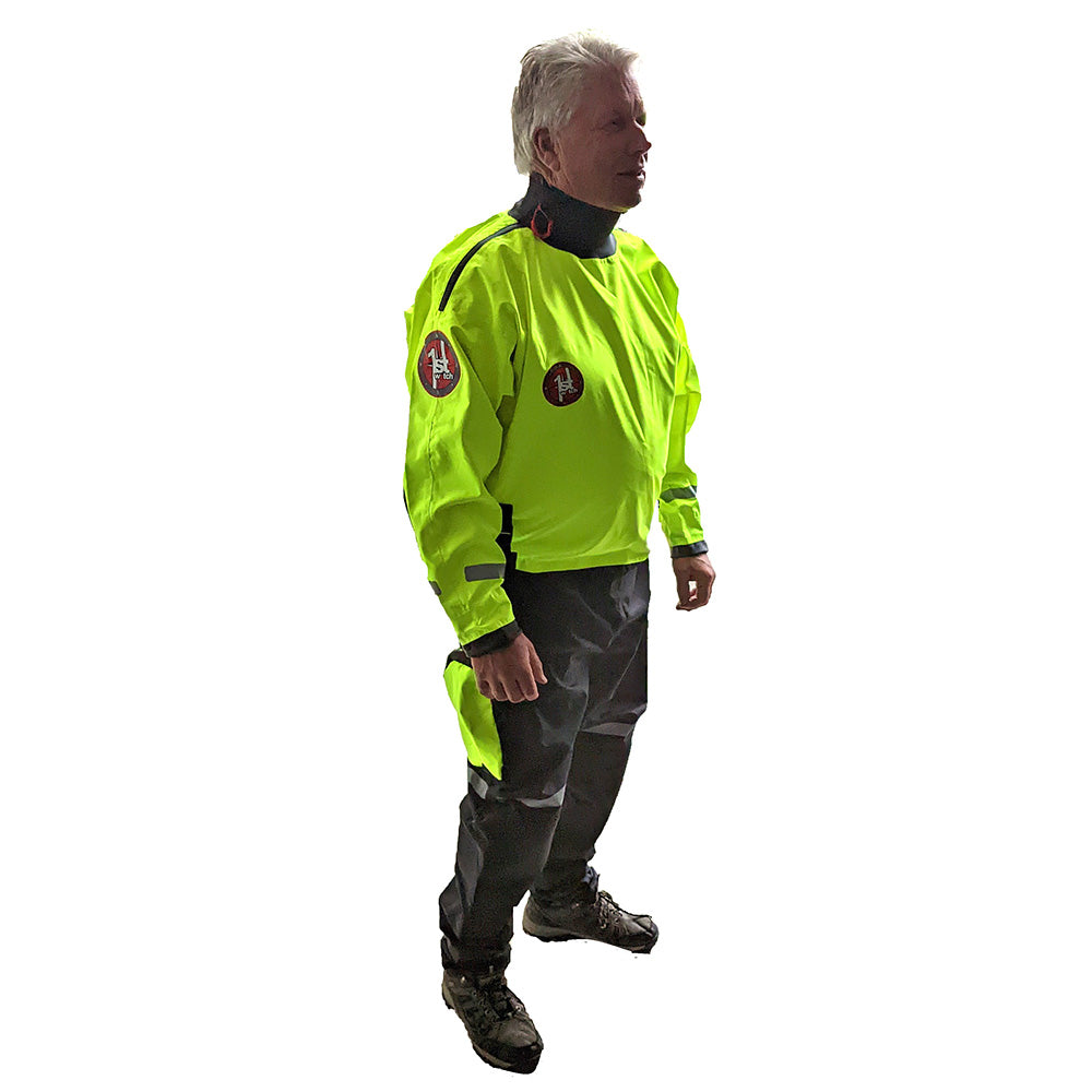 First Watch Emergency Flood Response Suit - Hi-Vis Yellow - L/XL — marine immersion/dry/work suits