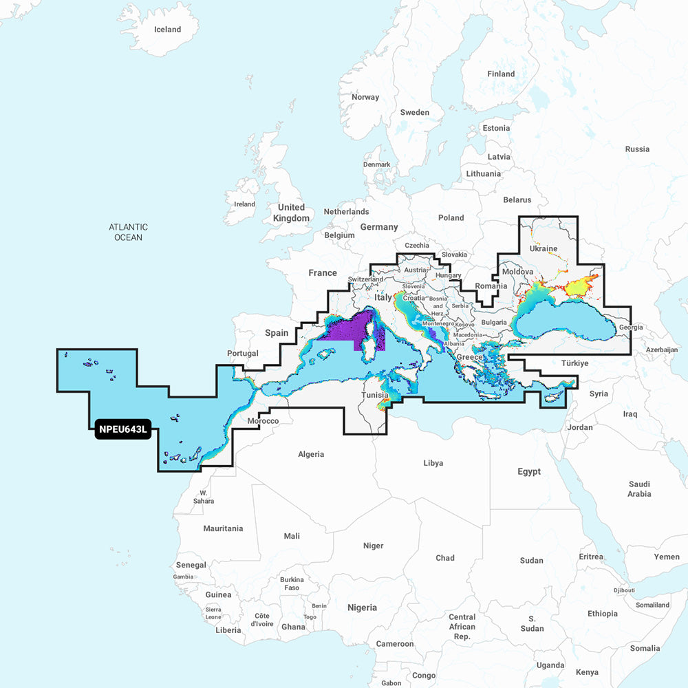 Navionics NPEU643L - Mediterranean & Black Sea - Navionics Platinum+ — marine navionics platinum plus foreign