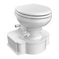 Dometic White M65 Marine Gravity Toilet - Elongated Seat Size w/Foot Pedal — marine portable toilets