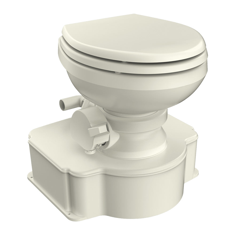 Dometic Bone M65 Marine Gravity Toilet - Elongated Seat Size w/Foot Pedal — marine portable toilets