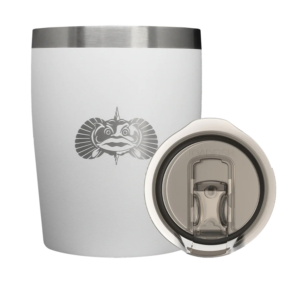 Toadfish Non-Tipping 10oz Rocks Tumbler - White — marine deck / galley