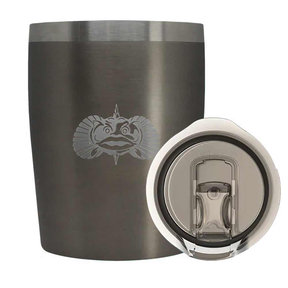 Toadfish Non-Tipping 10oz Rocks Tumbler - Graphite — marine deck / galley