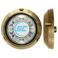 Shadow-Caster LED Lighting Shadow-Caster SC3 Series Great White Bronze Surface Mount Underwater Light — marine underwater lighting