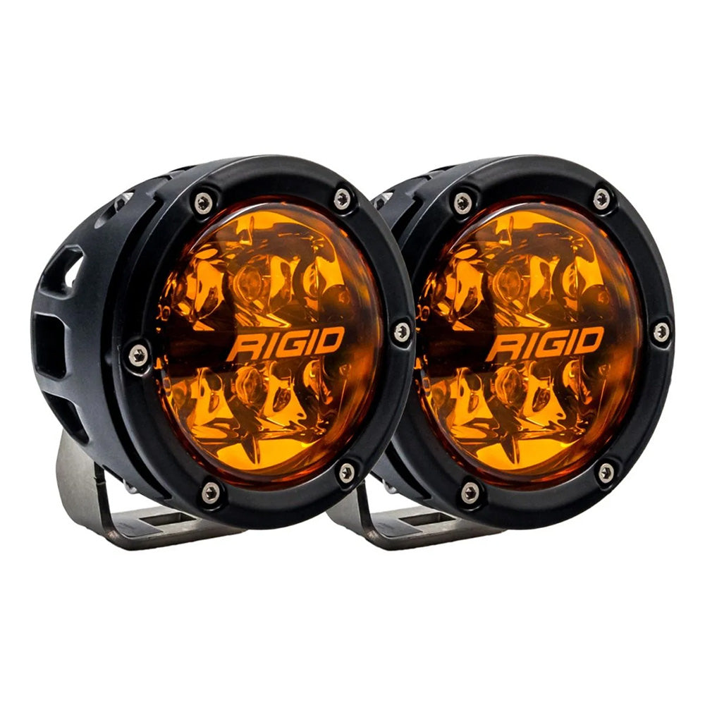 RIGID Industries 360 Series 4" Spot w/Amber Pro Lens - Pair — marine light bars