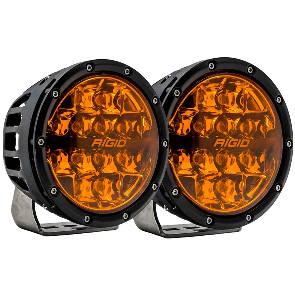 RIGID Industries 360 Series 6" Spot w/Amber Pro Lens - Pair — marine light bars