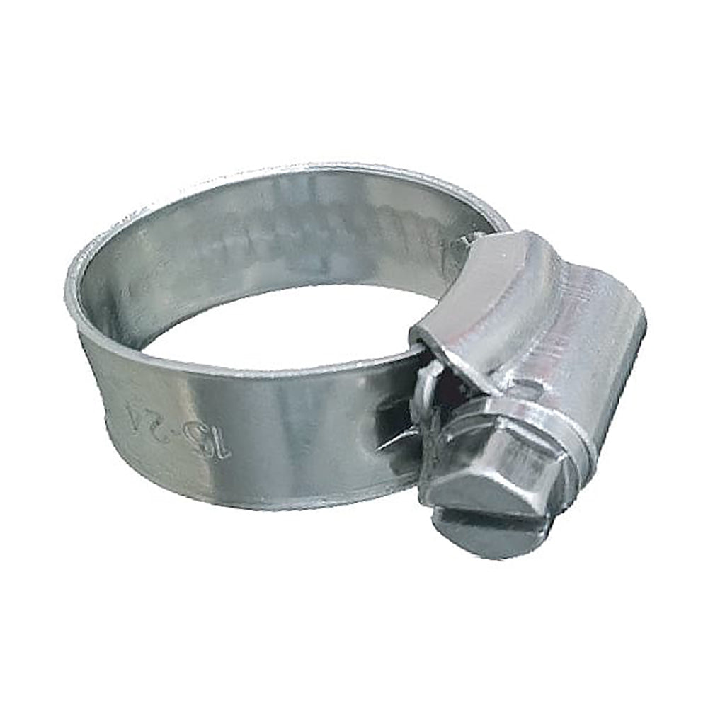 Trident Marine 316 SS Non-Perforated Worm Gear Hose Clamp - 3/8" Band - (5/16" – 9/16") Clamping Range - 10-Pack - SAE Size 3 — marine accessories