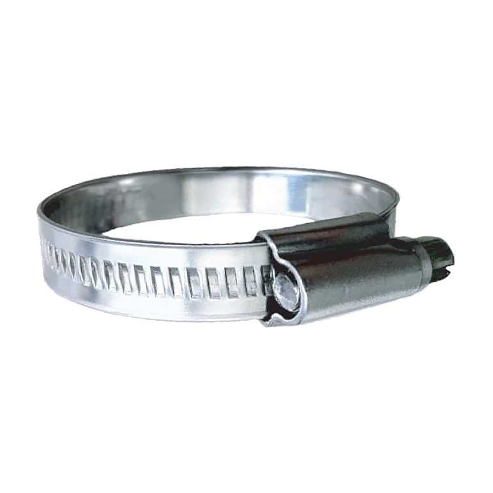 Trident Marine 316 SS Non-Perforated Worm Gear Hose Clamp - 15/32" Band - (5/8" – 15/16") Clamping Range - 10-Pack - SAE Size 8 — marine accessories