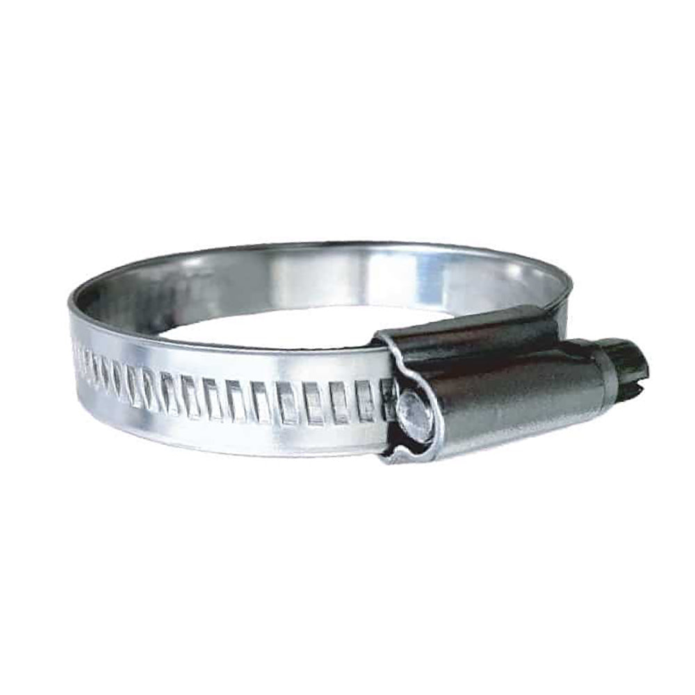 Trident Marine 316 SS Non-Perforated Worm Gear Hose Clamp - 15/32" Band - (2" - 2-9/16") Clamping Range - 10-Pack - SAE Size 32 — marine accessories