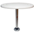 Springfield Marine Springfield White Oval Table Package - 18" x 30" Threadlock — marine deck / galley